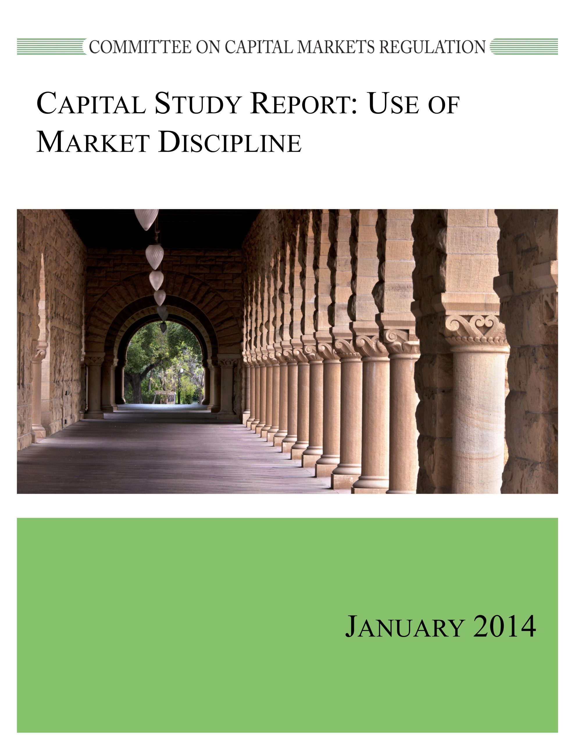 Report: Use of Market Discipline