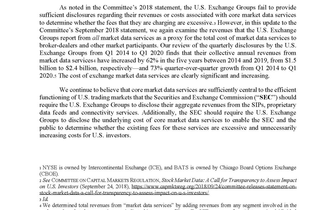 Report: The Rising Cost of Exchange Market Data Services
