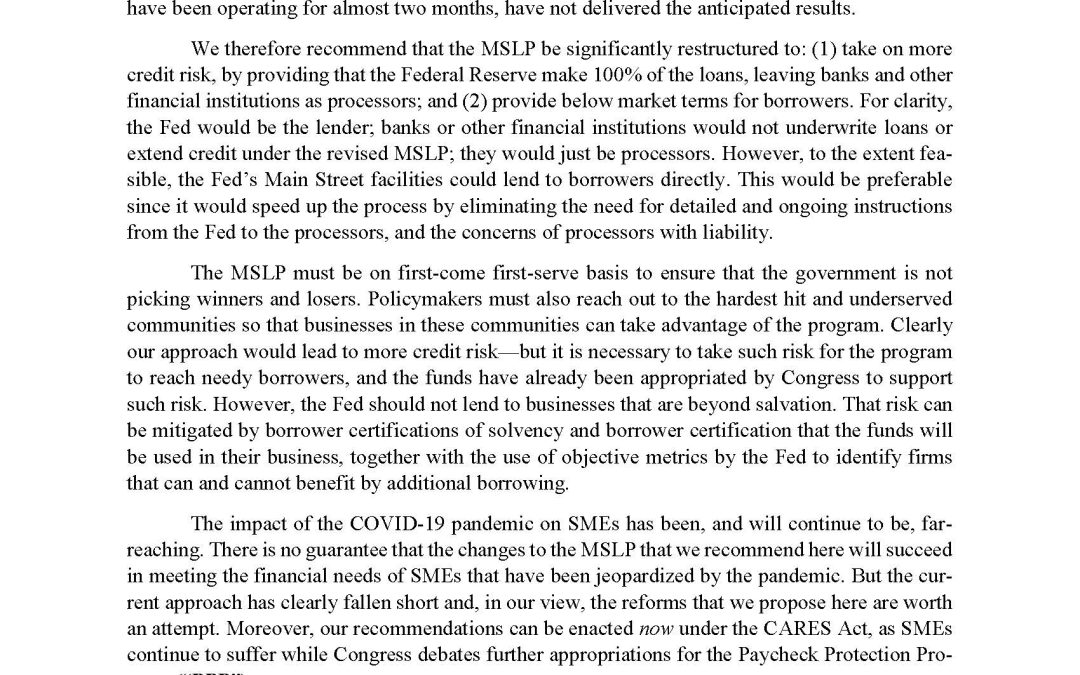 Report: Making Main Street Work