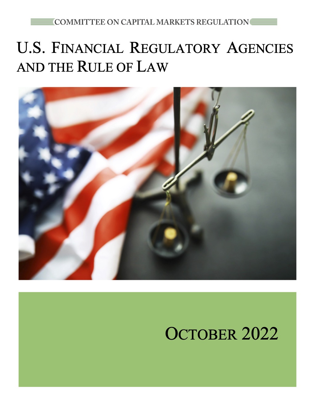 Report: Financial Regulatory Agencies and the Rule of Law