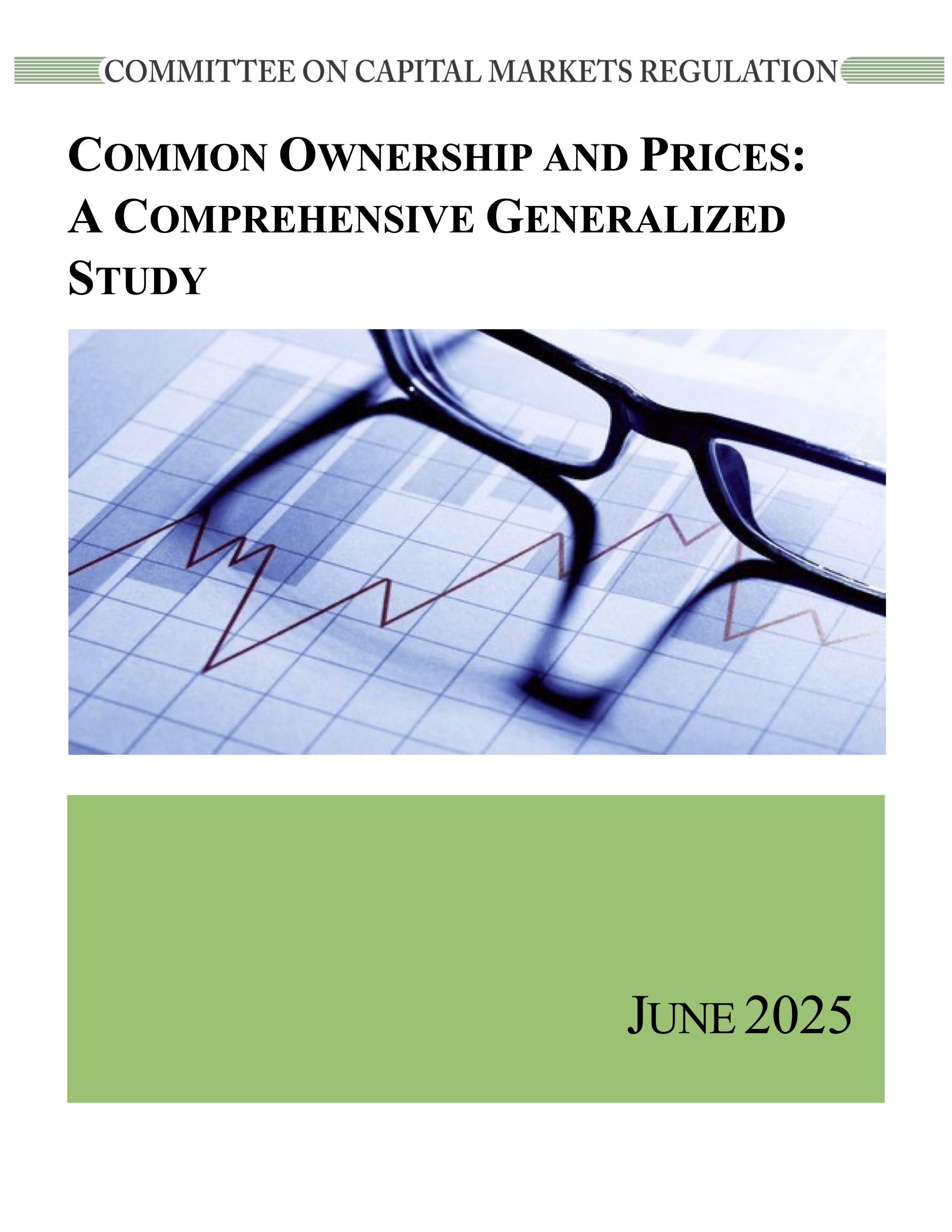 Report: Common Ownership and Prices: A Comprehensive Generalized Study